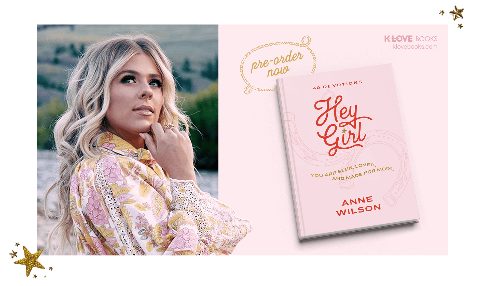 Pre-Order Anne Wilson new book Hey Girl from K-Love Books